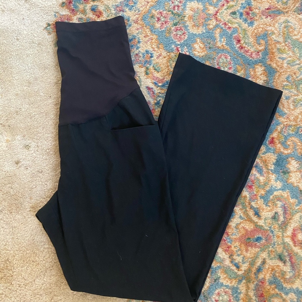 Black maternity slacks pants